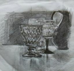 「ガラスの器・光」下図