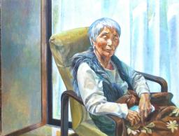 「母94歳」F50号 県展