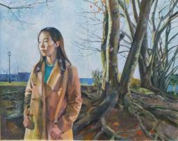 「私は生きる」F100号 第87回旺玄会展ホルベイン賞