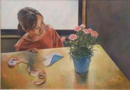 「母の日に」県展