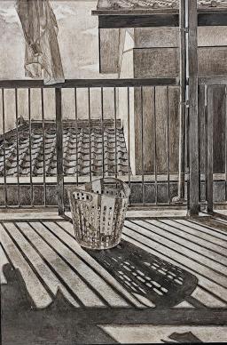 [この日を楽しみ]P100号第90回旺玄展　川端賞